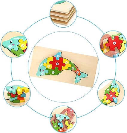 Jigsaw 3D Puzzle Set, Animal Cartoon 3D Puzzle Toys, Blocks Matching Toys, Hand Grip Plate Toddler Toys, Montessori Wooden Puzzles For Children, Kids Educational Learning Jigsaw Puzzle Jigsaw 3D Puzzle Set, Animal Cartoon 3D Puzzle Toys, Blocks Matching Toys, Hand Grip Plate Toddler Toys, Montessori Wooden Puzzles For Children, Kids Educational Learning Jigsaw Puzzle